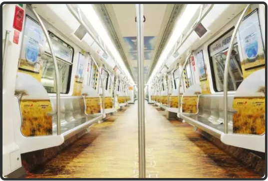 深圳航空创意深圳地铁列车广告