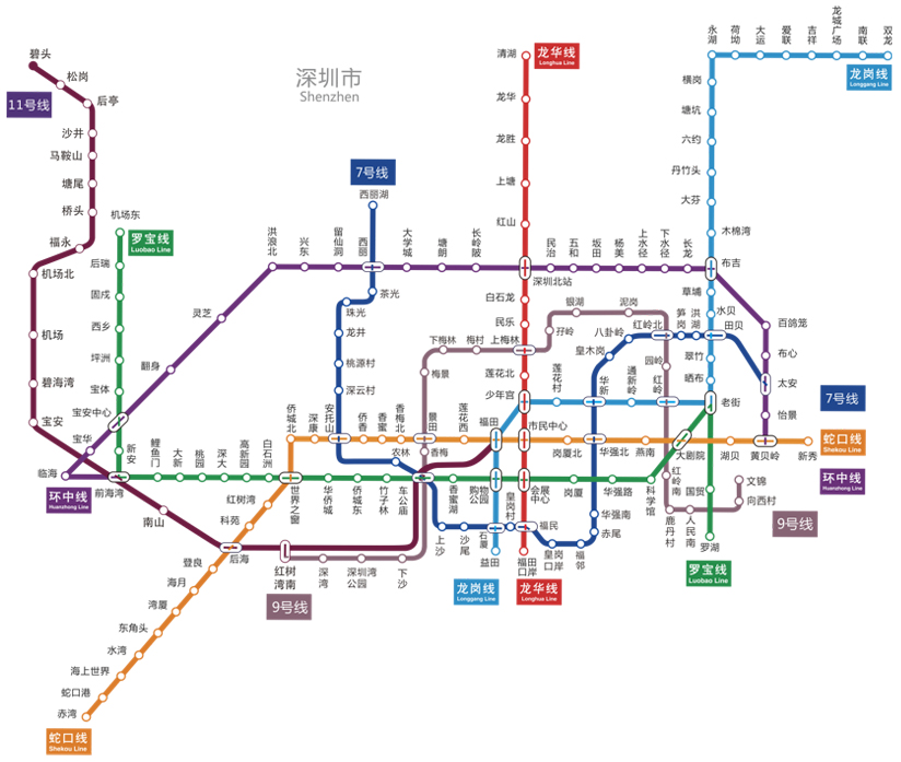深圳地铁5号线的客运量已经上升到全国第20位